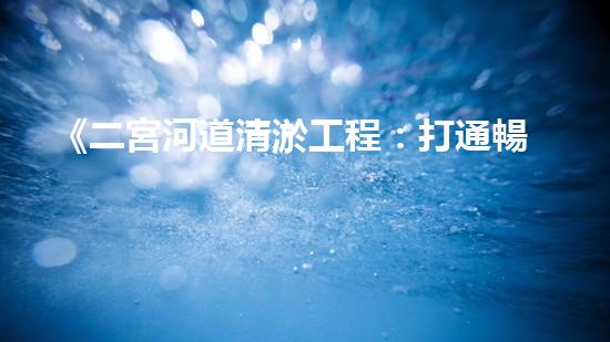 《二宮河道清淤工程：打通暢通水流，守護(hù)沿岸安全！》